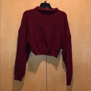 Shein sweater crop top